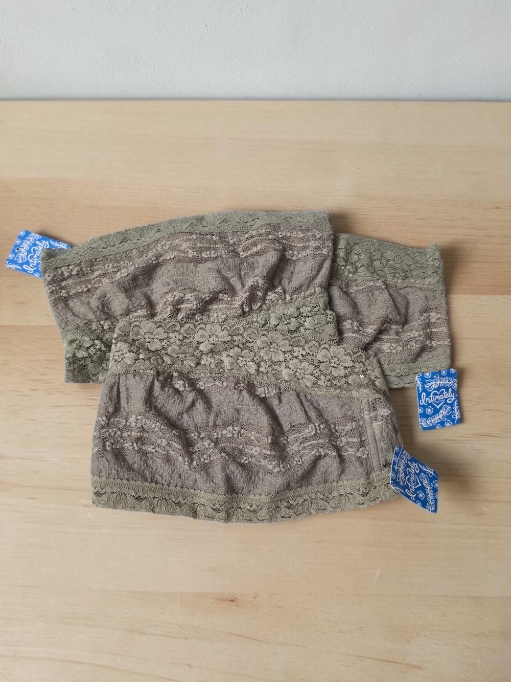 3 Piece Bundle Free People Lacey Bandeau Bralette in Taupe